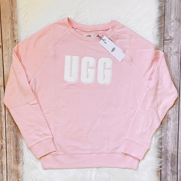 UGG Tops - UGG Women’s Fuzzy Logo Crewneck Sweatshirt